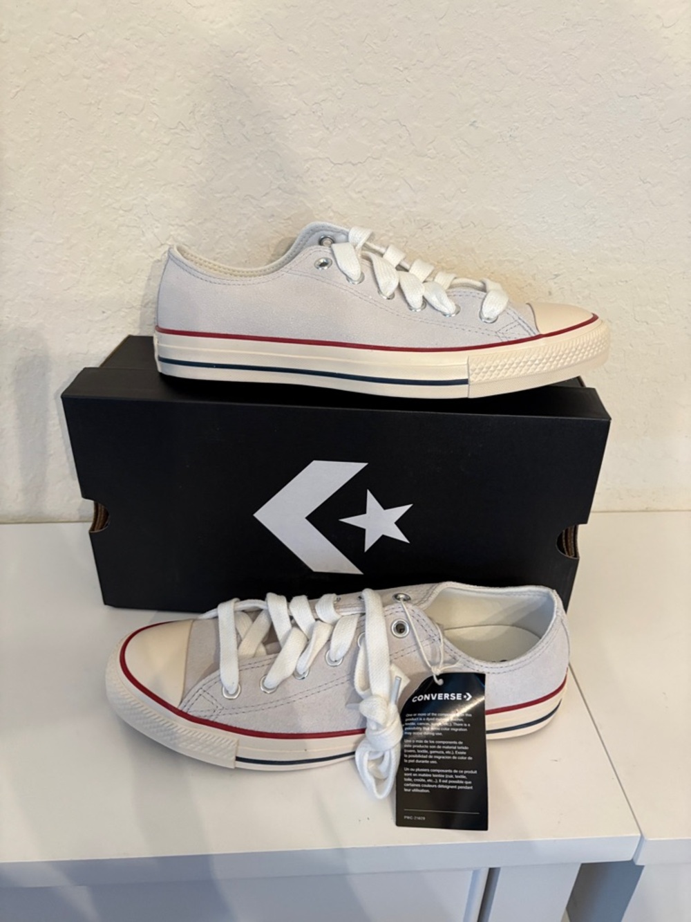 NIB Converse All Star Ox Grey/Natural/Ivory SZ 8 Mens / 10 Woman’s